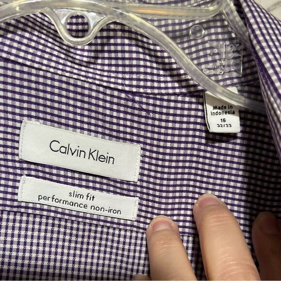 Calvin Klein Slim Fit Performance Non Iron Shirt - Picture 4 of 6